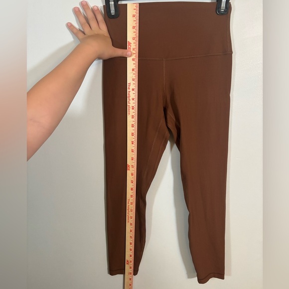 Lululemon Wunder Train Ribbed High Rise Tight 25” Brown Size 6 - Picture 8 of 13